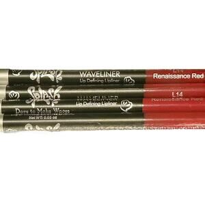 ~New/Unused~SPLASH WAVELINER Lip Defining Lipliner In L14 Renaissance Red 4pk